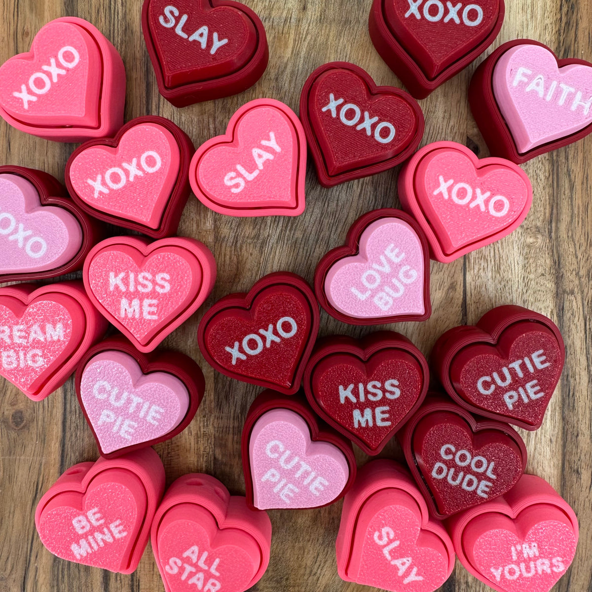 3D Printed Valentine's Day Clickers