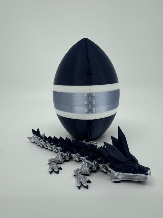 Football Egg/Dragon Combo Inspired by NFL Team Colors