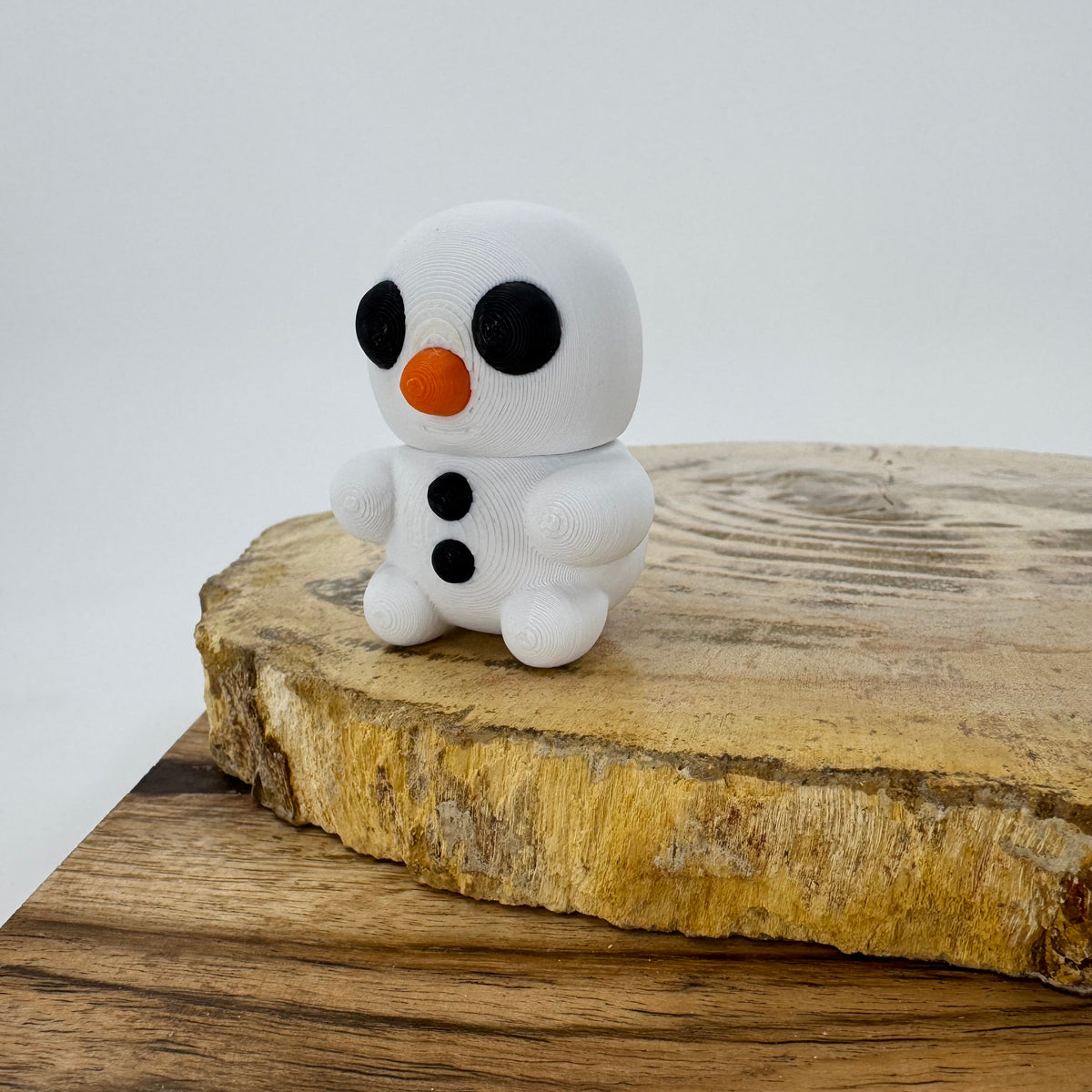 Mini 3D Printed Snowman Collectible