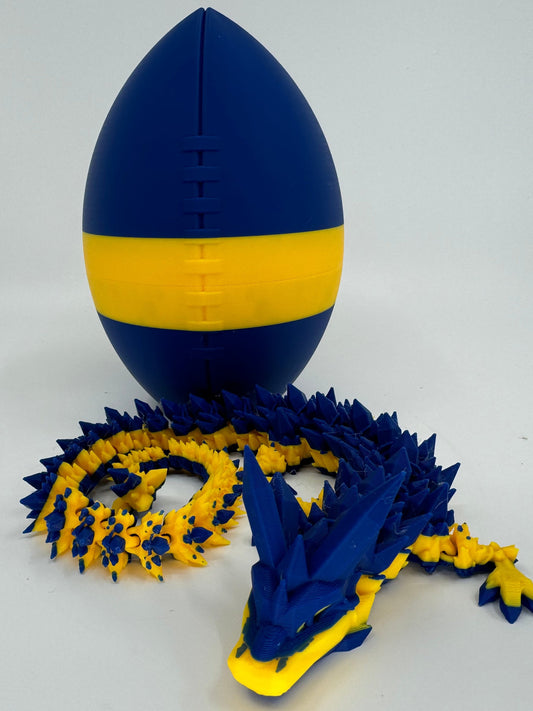 College Football Egg/Dragon Combo Inspired by Team Colors