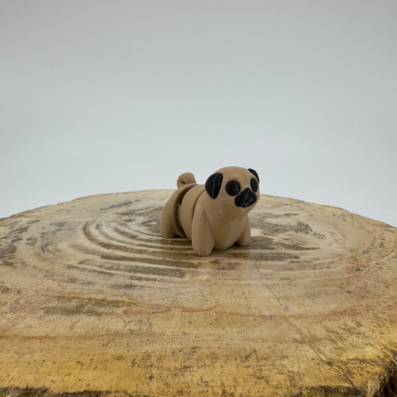 Mini 3D Printed Pug Collectible