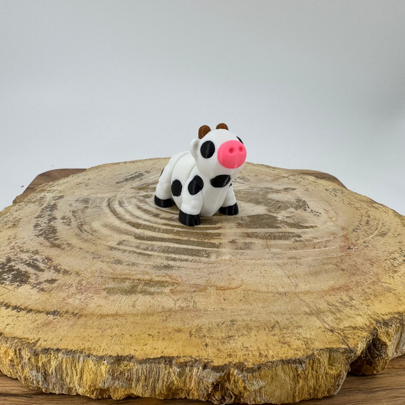 Mini 3D Printed Cow Collectible