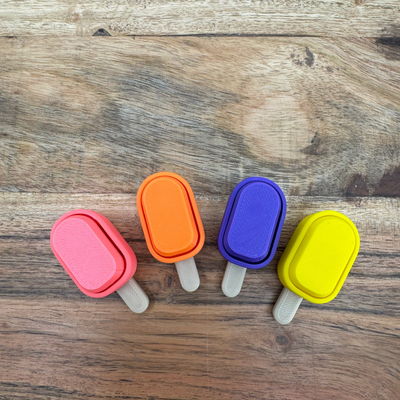 3D Printed Popsicle Clickers - Pack of 4