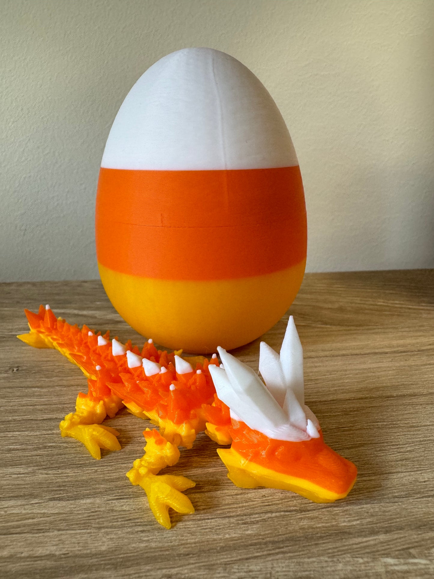 Candy Corn Egg with Dragon