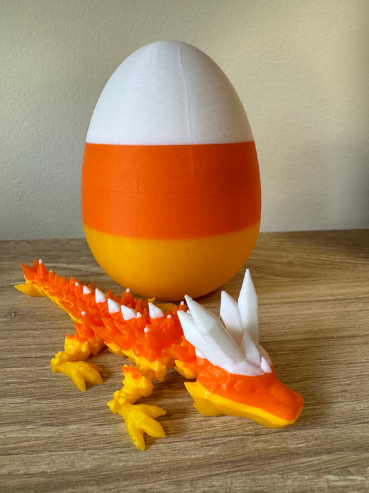 Candy Corn Egg with Dragon