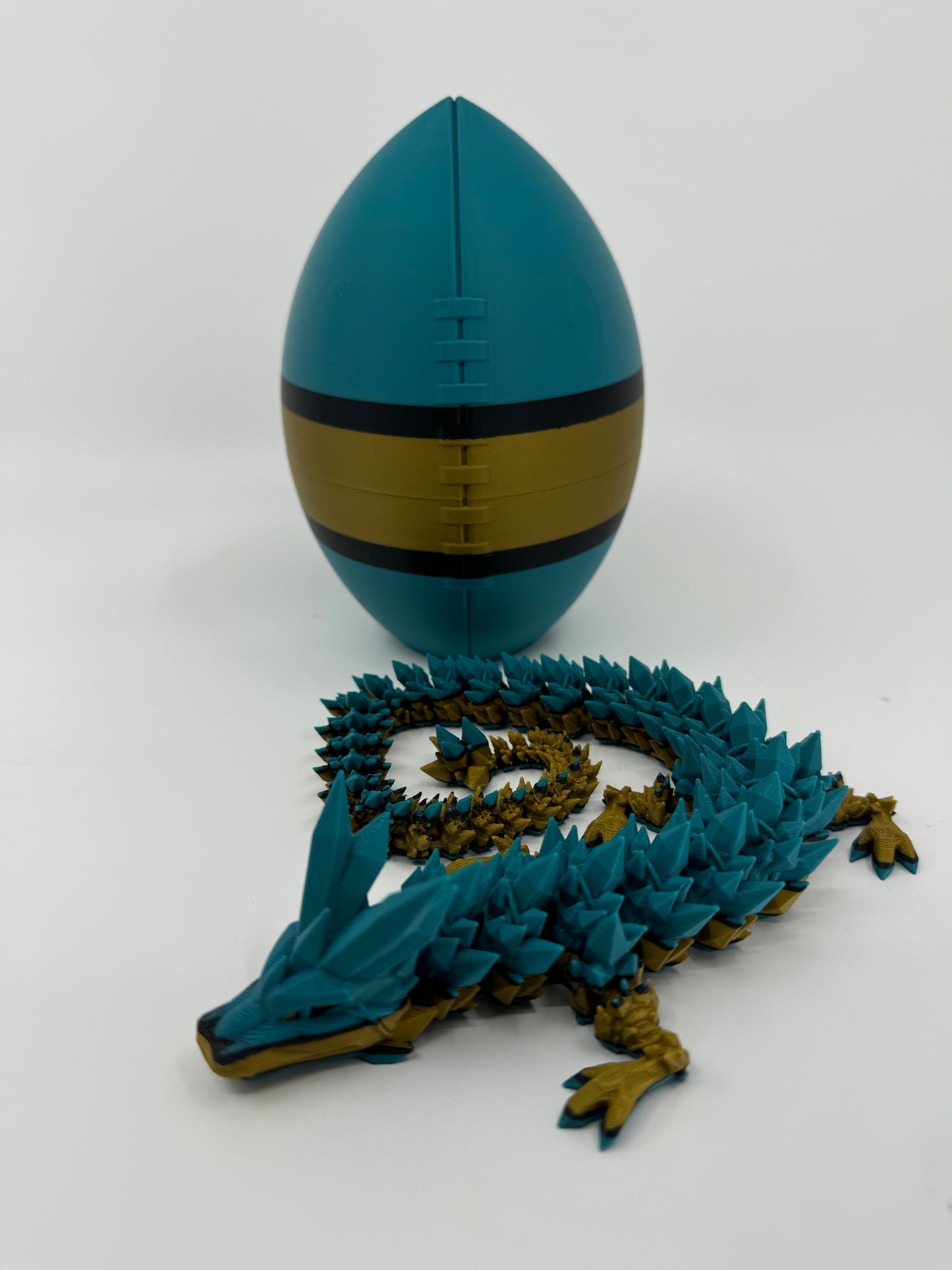 Football Egg/Dragon Combo Inspired by NFL Team Colors