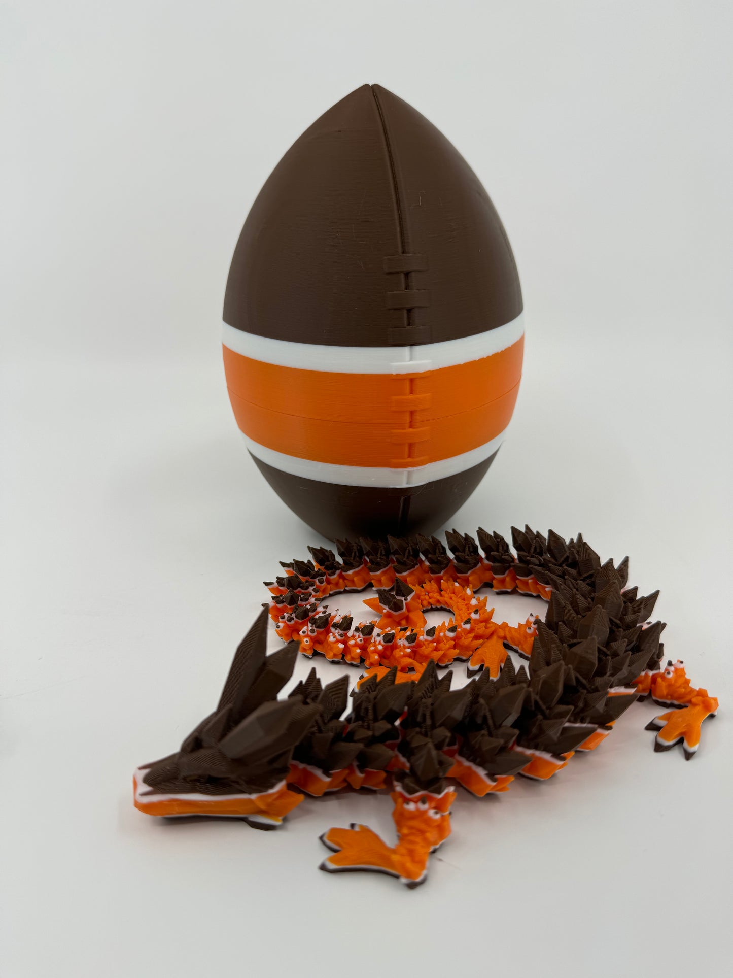 Football Egg/Dragon Combo Inspired by NFL Team Colors