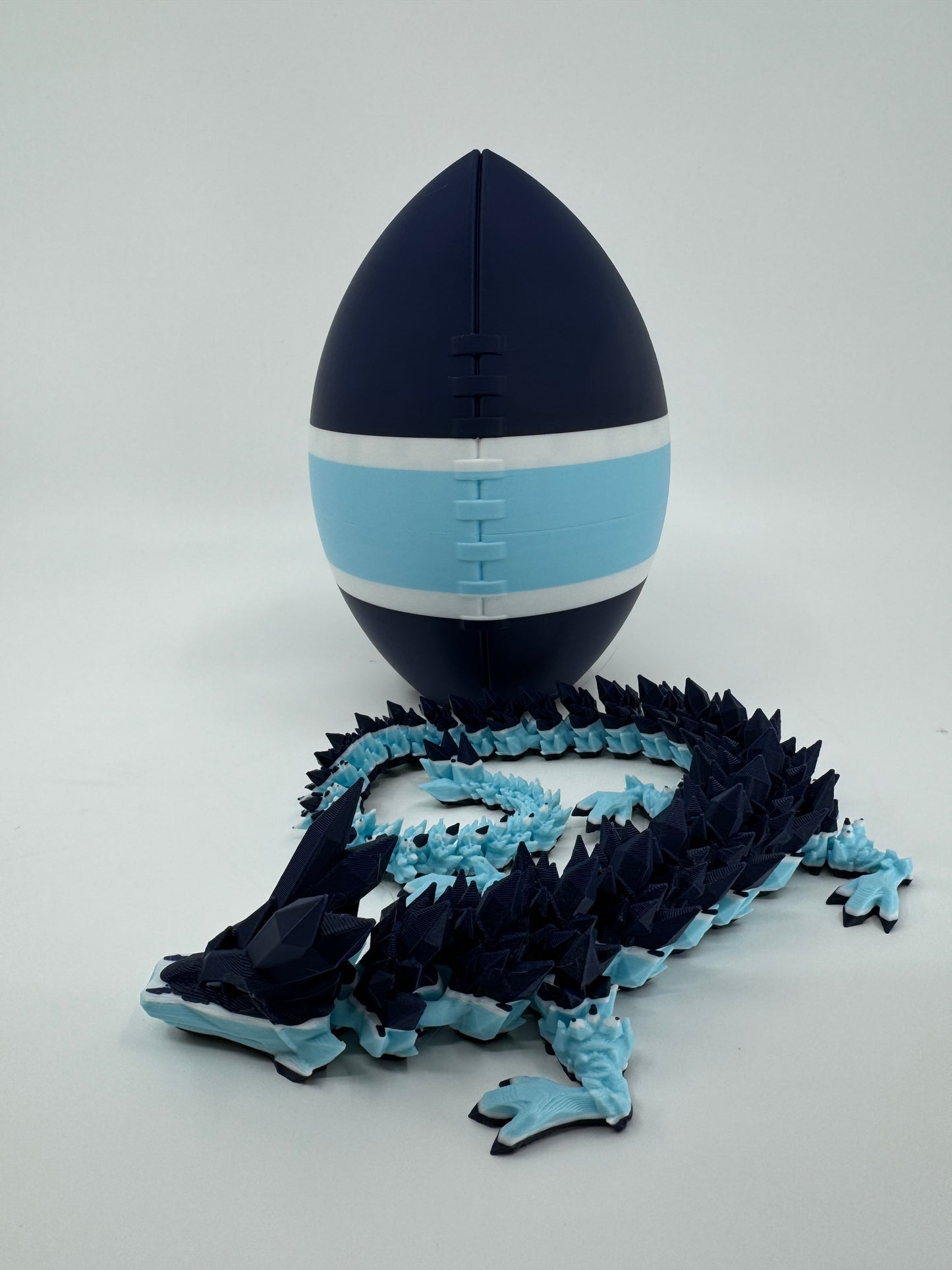 Football Egg/Dragon Combo Inspired by NFL Team Colors