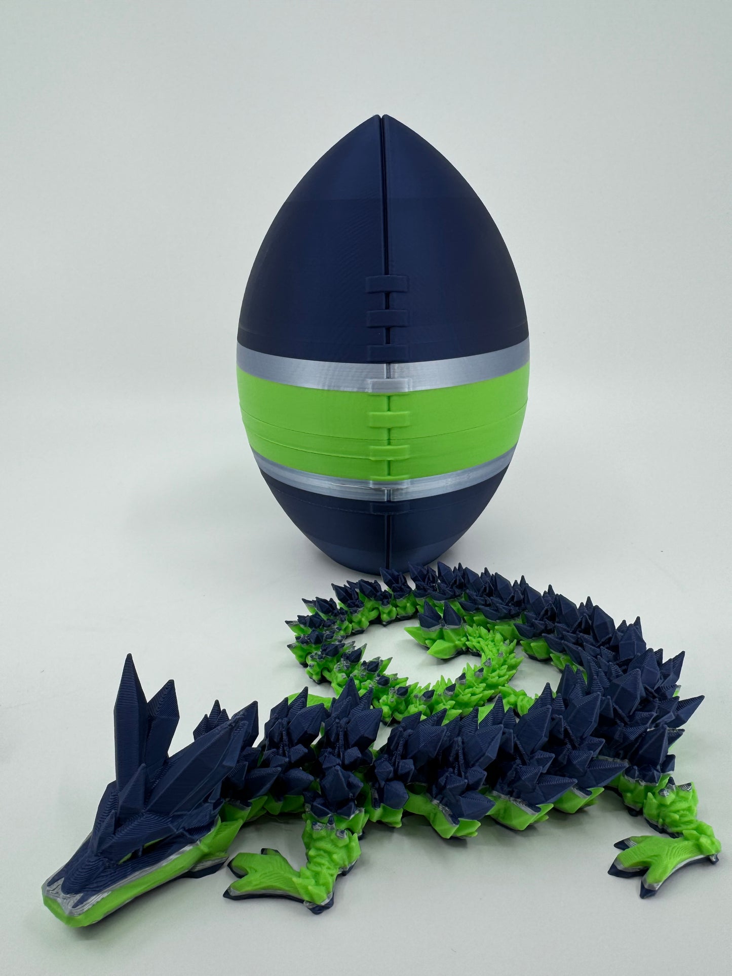 Football Egg/Dragon Combo Inspired by NFL Team Colors