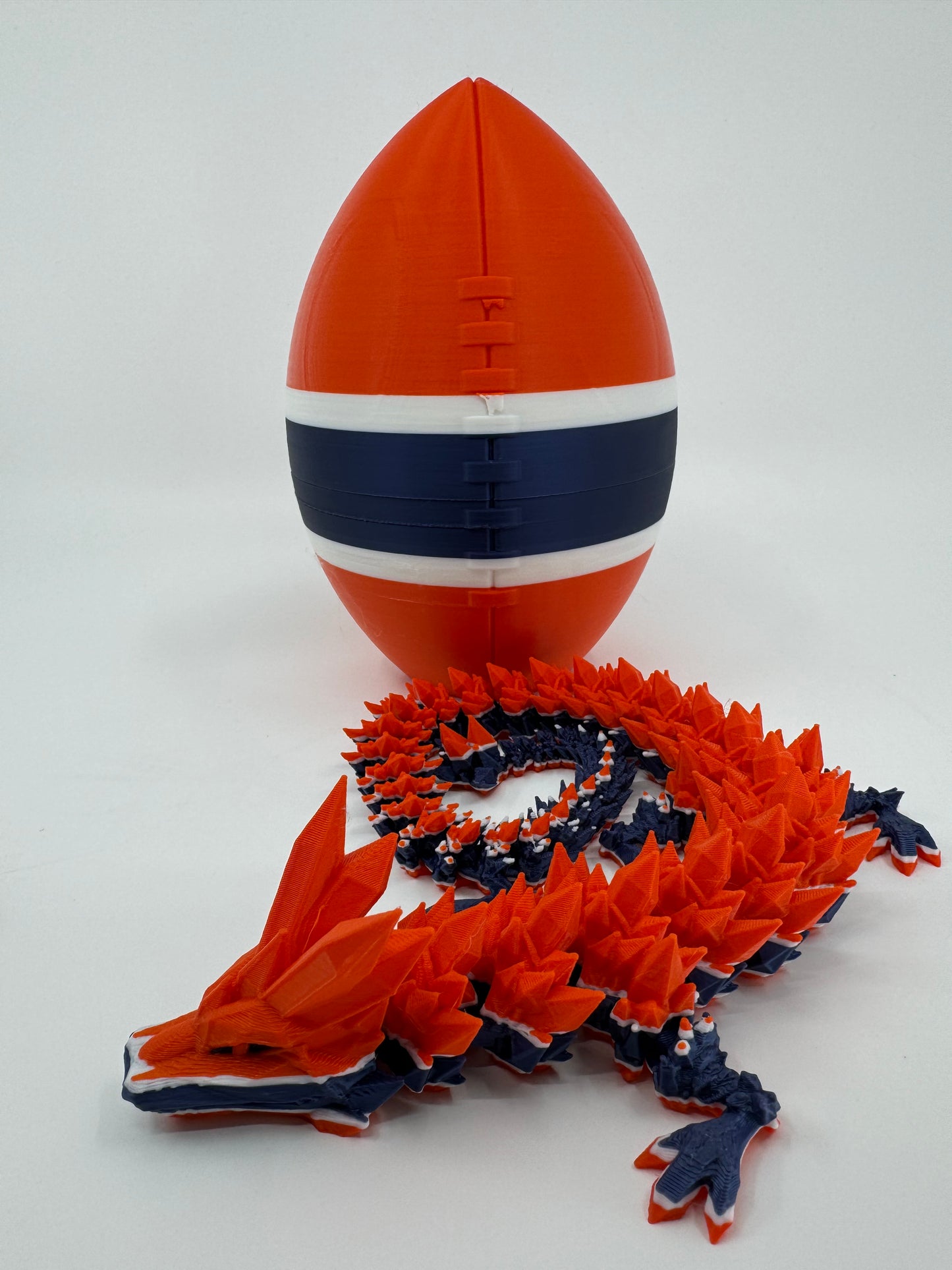 Football Egg/Dragon Combo Inspired by NFL Team Colors