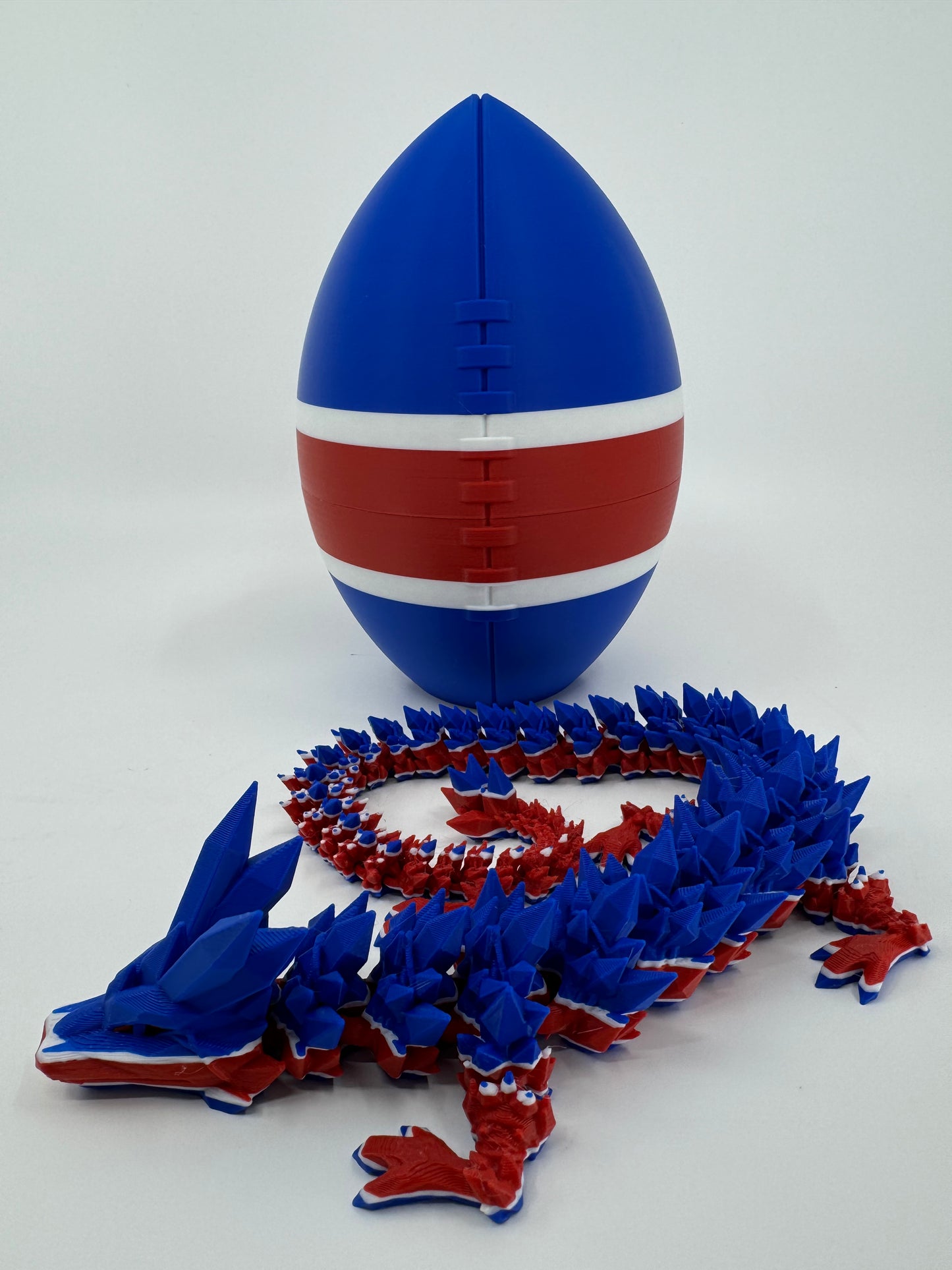 Football Egg/Dragon Combo Inspired by NFL Team Colors