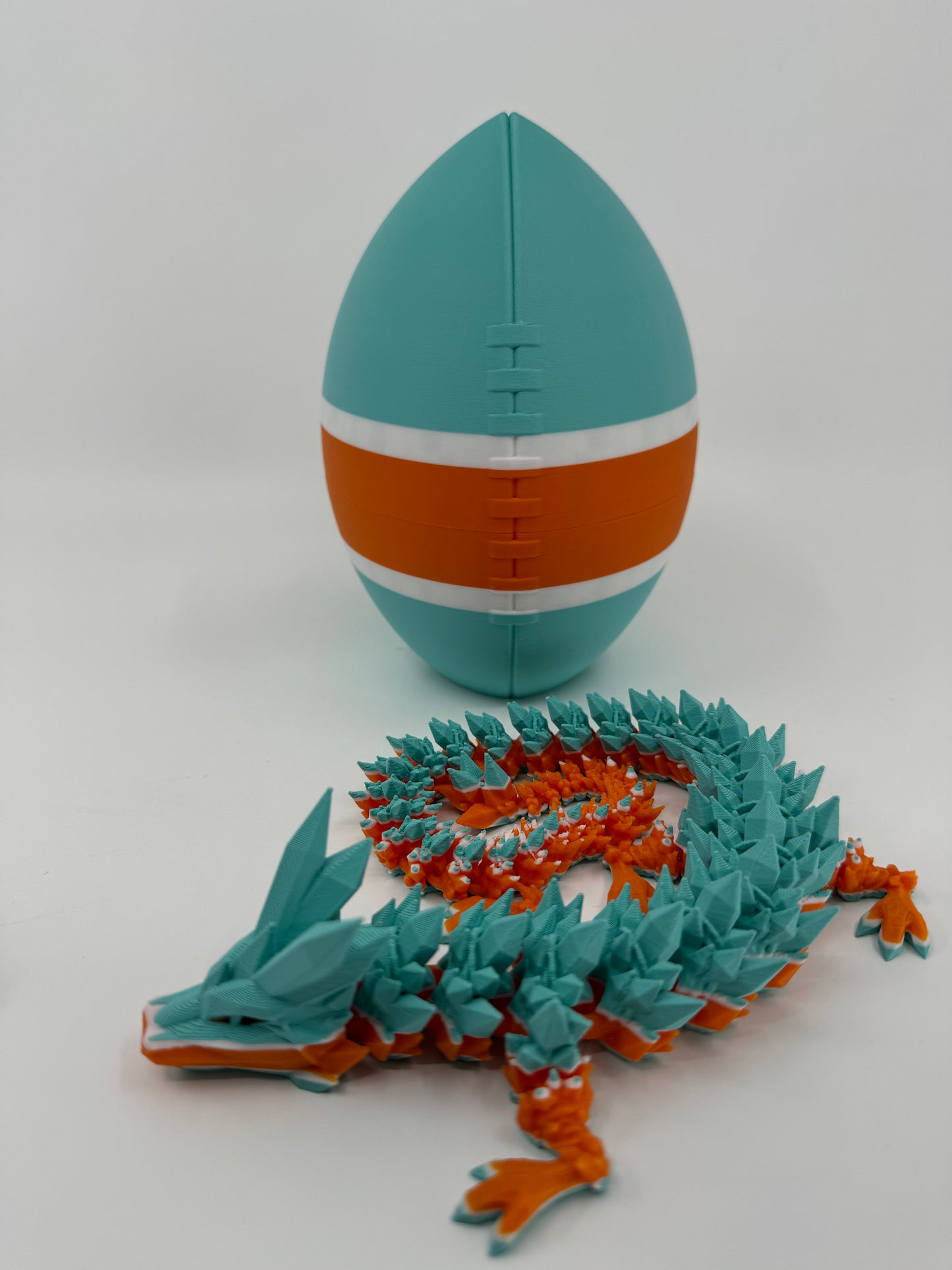 Football Egg/Dragon Combo Inspired by NFL Team Colors