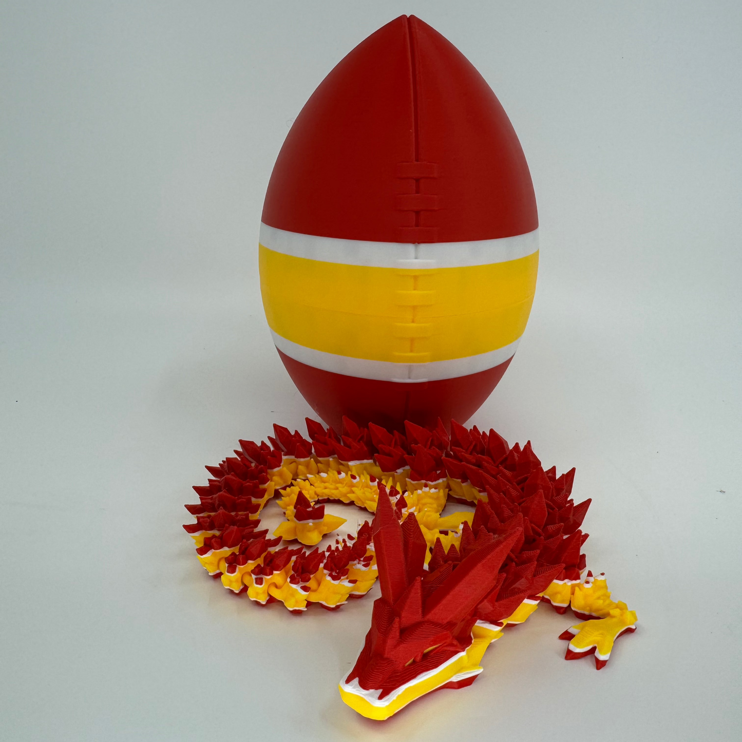 Football Egg/Dragon Combo Inspired by NFL Team Colors