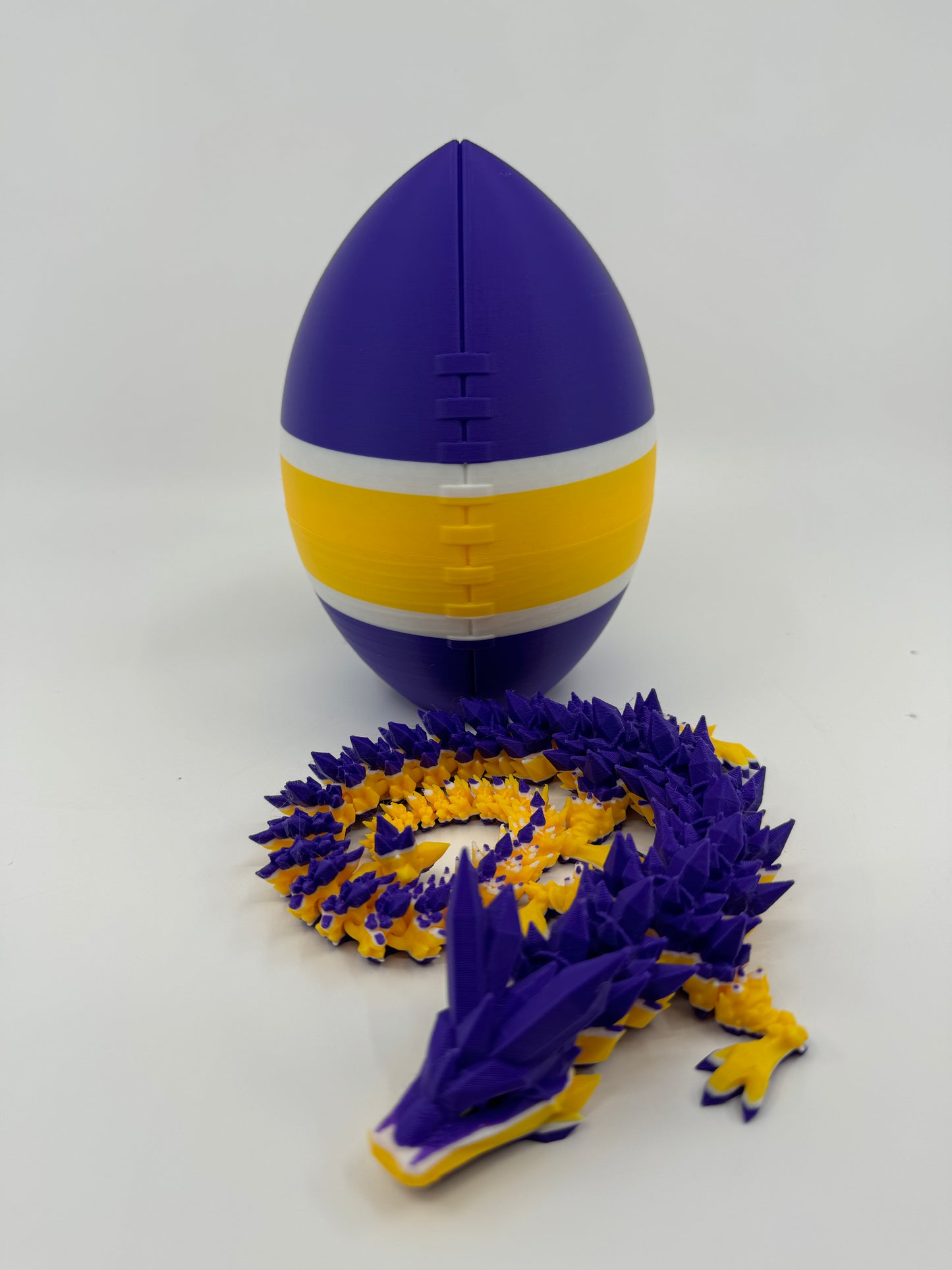 Football Egg/Dragon Combo Inspired by NFL Team Colors