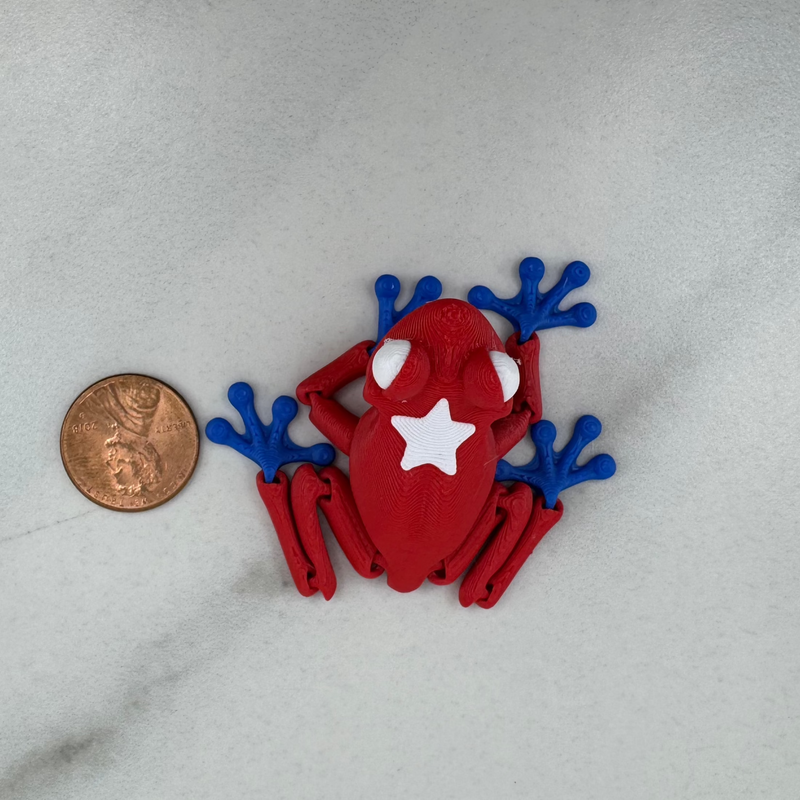 3D Printed Puerto Rico Mini Frogs