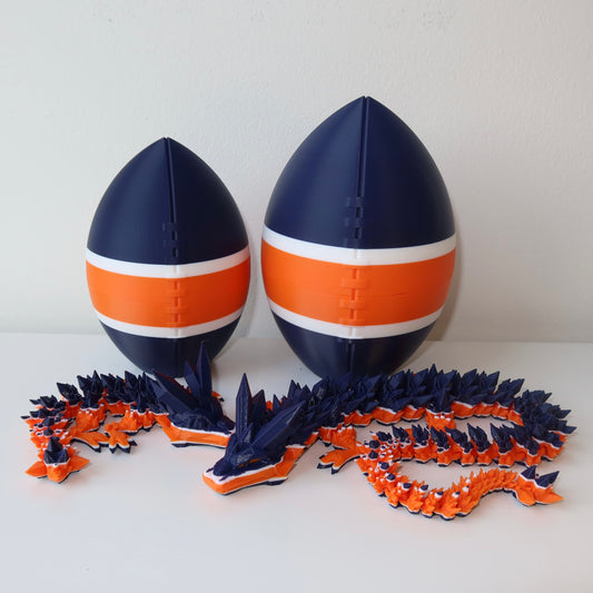Chicago-Inspired 3D Printed Football & Dragon