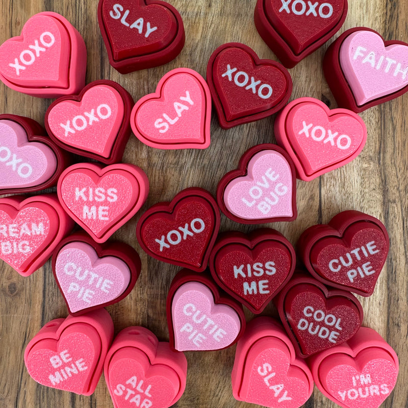 3D Printed Valentine's Day Clickers