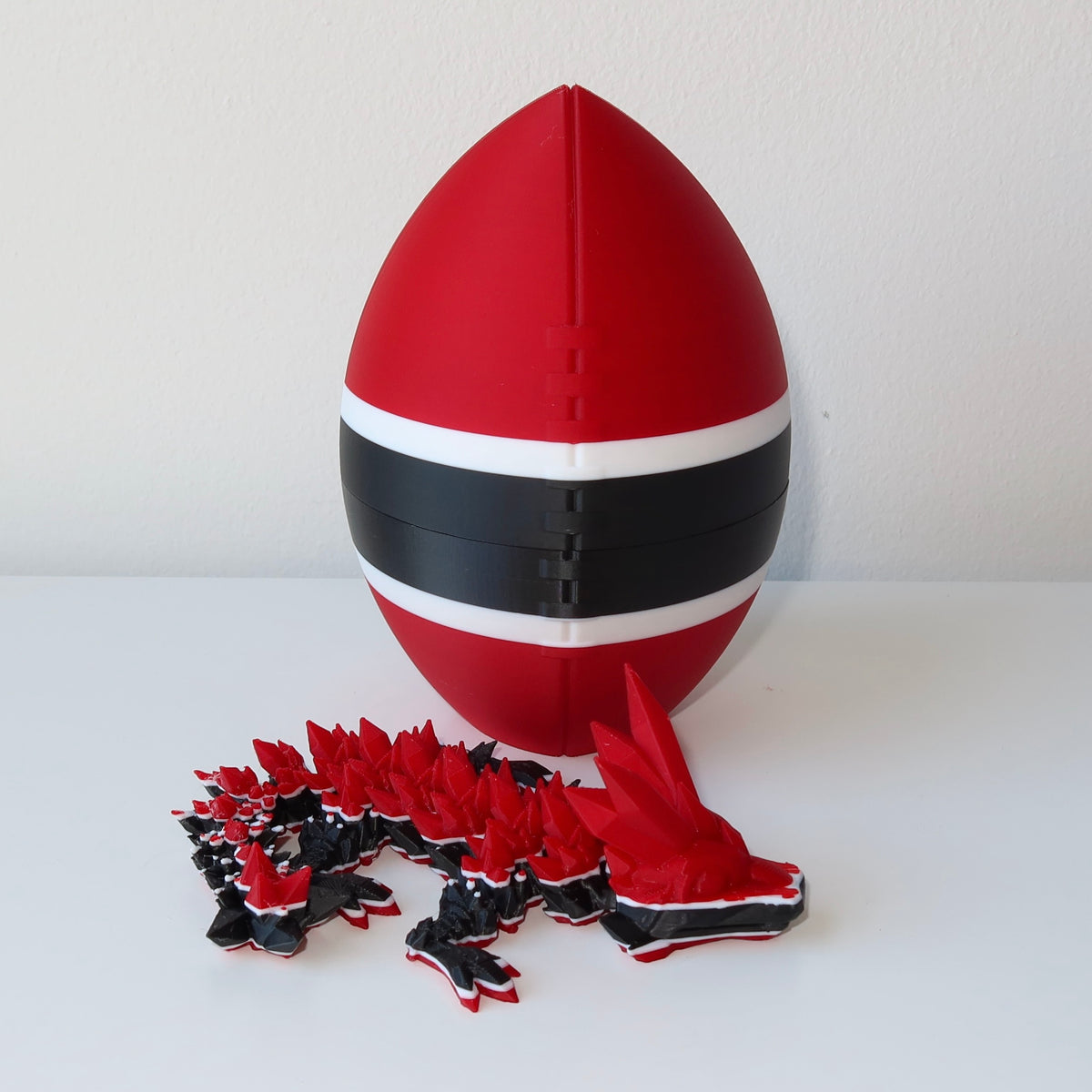 Football City-Inspired 3D Printed Dragon & Football Egg