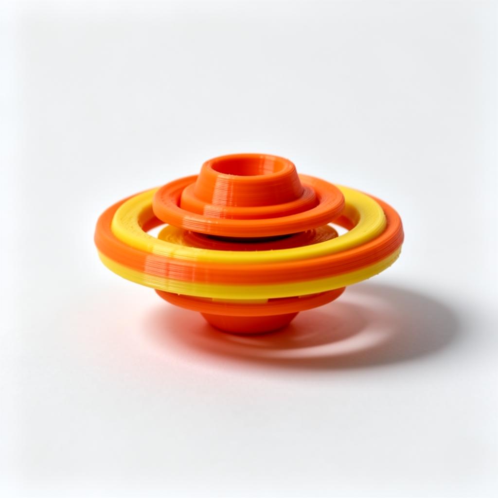 3D printed gyro spinner fidget