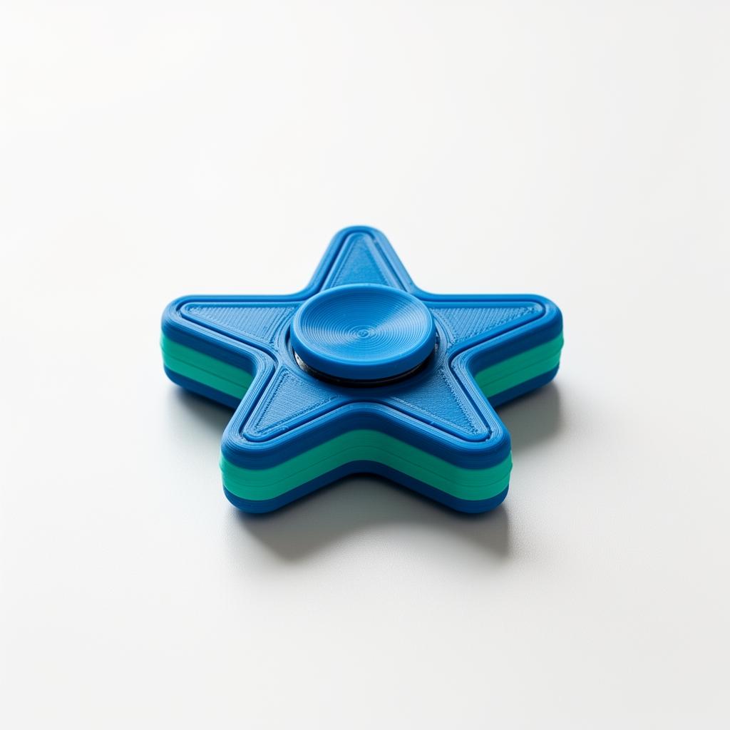 3D printed star fidget spinner