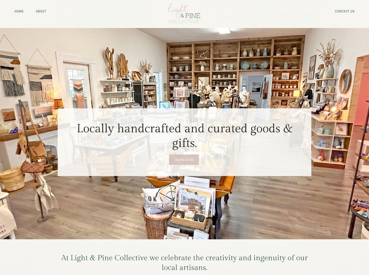 Light and Pine Collective store interior